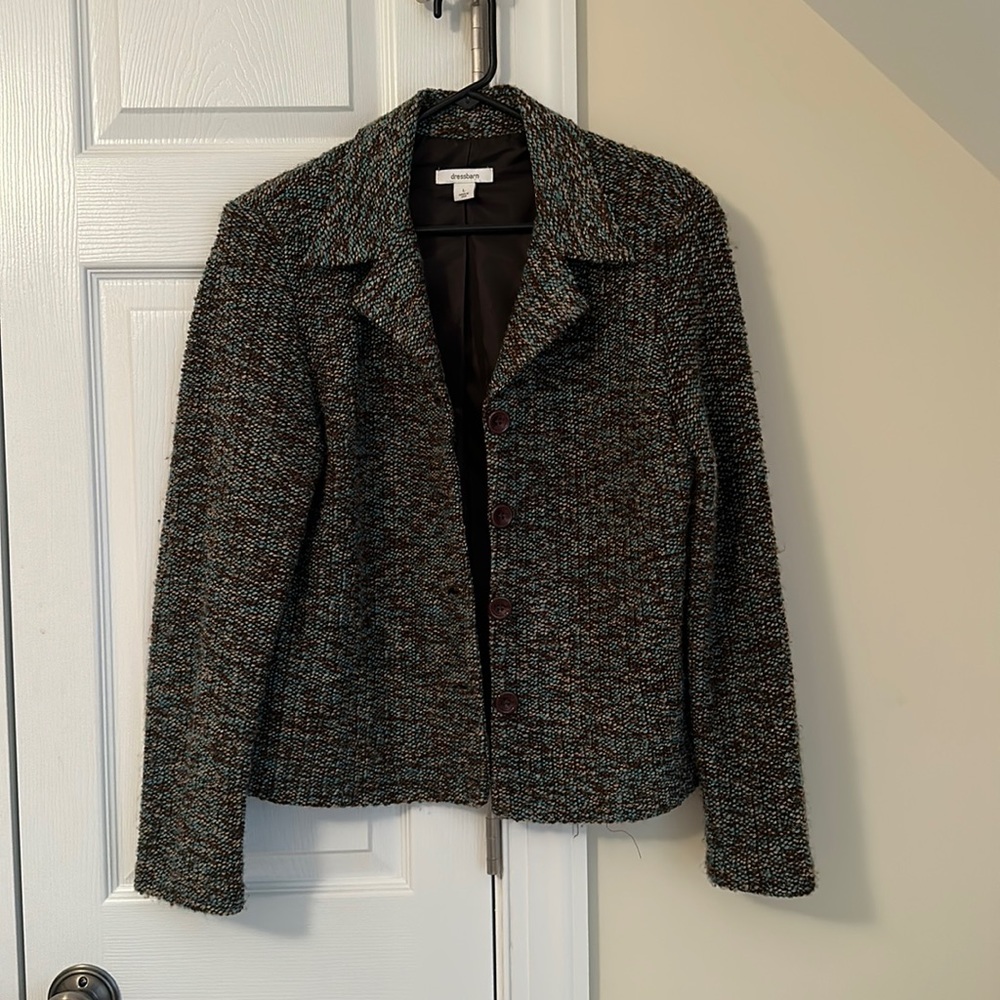 Dress Barn soft knit blazer shacket